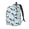 thumbnail image 1 of Saiise Sac à Dos pour Ordinateur Portable Imprimé Teckel Chiot - Bretelles Réglables, Résistant à l'Eau, Grande Capacité, Design Élégant, Unisexe pour École, Bureau, Voyage-Petit, 1 of 5