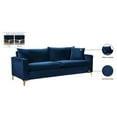 thumbnail image 6 of Pemberly Row Modern Upholstered Velvet Sofa in Navy - 81.5"W x 33.5"D x 33"H, 6 of 7