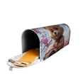thumbnail image 5 of Rateoe Romantic Floral Bear Printed Mailbox Covers - Easy to Install Fall, Winter, Spring, Summer Mailbox Cover - Weather and UV-Resistant Mailbox Decor - Mailbox Magnetic Covers-21x18 in, 5 of 8