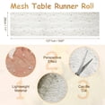 thumbnail image 2 of Caminito de mesa Uxcell verde oscuro, 11" x 45 pies, decoración de malla metálica con lentejuelas, 2 of 6