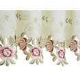 thumbnail image 3 of Today's Curtain Verona Reverse Embroidery Tier 30"" Ecru/Rose, 3 of 5