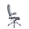 thumbnail image 3 of Milan Chaise d'Ordinateur Ergonomique Réglable en Acier/PU de 50,8 Po, Noire, 3 of 9