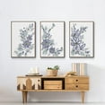 thumbnail image 6 of Periwinkle Patch I - Framed Premium Gallery Wrapped Canvas L Frame 3 Piece Set - Ready to Hang, 6 of 9
