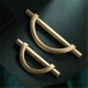 thumbnail image 2 of 2Pcs Gold Cabinet Pulls Drawer Pulls Half Moon Shape Cabinet Pulls Drawer Dresser Handles Kitchen Cu, 2 of 5