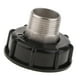 thumbnail image 1 of Accesorio de plástico cromado, salida de conexión rápida, válvulas, conector de cable grueso de 60 mm El hilo grueso se convierte en 1 pulgada de hilo exterior, 1 of 8