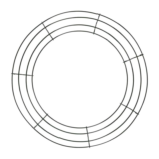 Wire Wreath Frame Iron Flower Wreath Frame Christmas Wreath Frame Wreath Rings Black 40cm