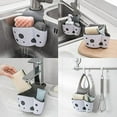 thumbnail image 4 of 2 Pack Sink Caddy Sponge Holder Sink Sponge Organizer, UNIKON Hanging Kitchen Adjustable Strap Faucet Caddy, White, 4 of 15