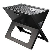 Majitangcun Portable X-Type Grill Charcoal Grill Camping Family Dinner BBQ Stainless Steel Folding Grill Large (19''x12''x16'')