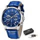thumbnail image 1 of ¡Novedad de 2023! Relojes para hombre, cronógrafo de cuero de la mejor marca LIGE, reloj deportivo resistente al agua con fecha automática, reloj de cuarzo para hombre, reloj Masculino Tan Jianjun unisex, 1 of 2