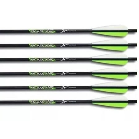 Carbon Express Pile Driver 20 Inch Crossbow Arrow Bolts, 6-Pack -