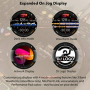 Pioneer DDJ-FLX10 4-Channel Professional DJ Controller - Black Bundle with Case, Laptop Stand, HDJ-CUE1 Headphones, XLR Microphone Cable, and Austin Bazaar Polishing Cloth