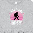 thumbnail image 4 of Inktastic Just a Girl Who Loves Bigfoot Girls Toddler Dress, 4 of 5