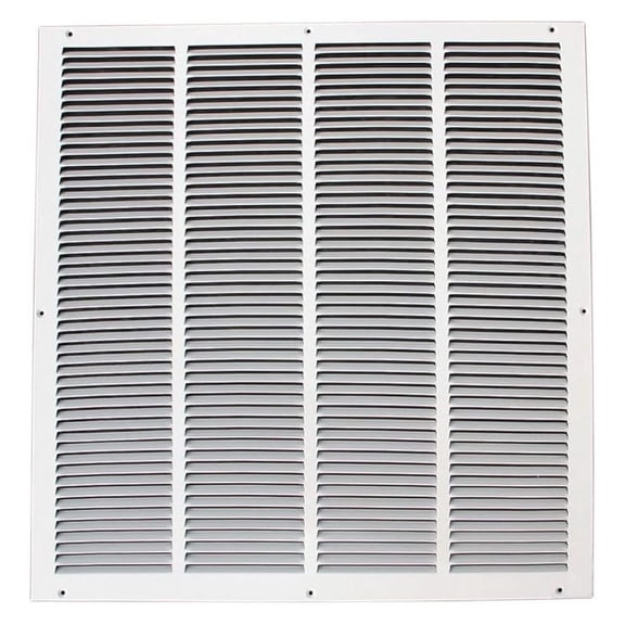 24x24 Duct Opening | Steel Return Air Grille by | Vent Cover Grill for Sidewall and Ceiling | White | HVAC Cold Air Intake Grille | Outer Dimensions: 25.75"W X 25.75"H