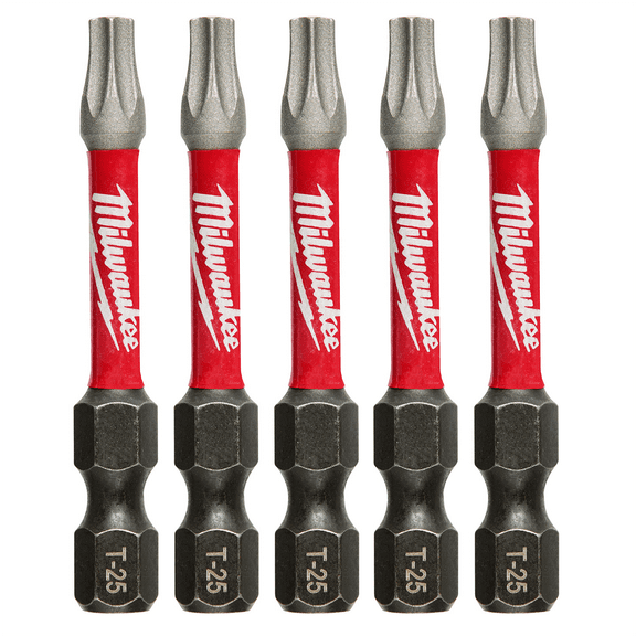 Milwaukee Tool Shockwave 2" Impact Torx T25 Power Bits (5PK)