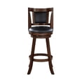thumbnail image 3 of Boraam Avianna Counter Height High Back Swivel Wood Counter Stool, Cappuccino Finish, 3 of 6