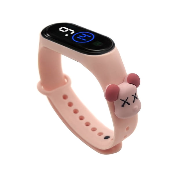 Nuevos relojes de silicona para niños/niñas/estudiantes/reloj Digital para niños/reloj de pulsera LED cuadrado deportivo electrónico de dibujos animados Gao Jiahui unisex