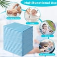 thumbnail image 4 of 50 Pack Disposable Changing Pads,17 x 24 inch Baby Disposable Underpads,Ultra Absorbent Disposable Bed Pads,Diaper Changing Pads,Leak-Proof Breathable Underpads,Waterproof Pets Pee Dogs Pads, 4 of 6