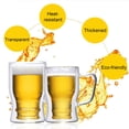 thumbnail image 4 of Tazas de vidrio con asa, transparentes, para café, té, color blanco, 550 ml, 4 of 13