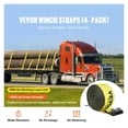 thumbnail image 3 of 4/10 Pack Winch StrapsTruck Straps With Flat Hook Flatbed Tie Downs Cargo Control For Trailers Farms Rescues Tree Saver, 3 of 7
