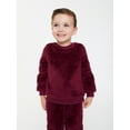 Wonder Nation Toddler Boy Cozy Faux Sherpa Outfit Set, 2Piece, Sizes