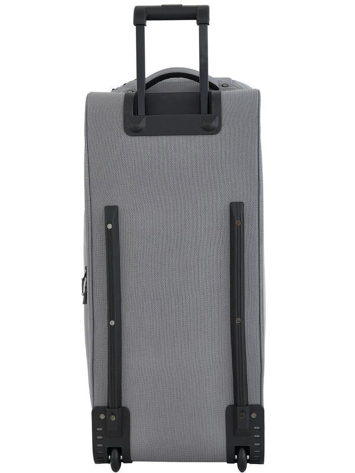 Wrangler 30" Drop-Bottom Rolling Travel Duffel with Interior Toiletry Pocket - Sharkskin