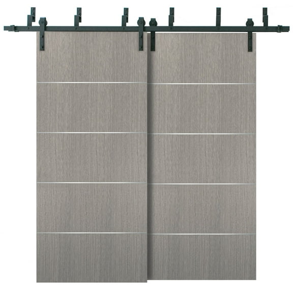 Barn Bypass Doors 64 x 80 with 6.6ft Hardware