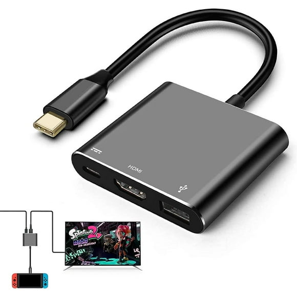 shiyou-HDMI Adapter for Switch, 4K USB C Hub Type C HDMI Dock Charger Cable for Switch, Compatible with Samsung Galaxy S8 Plus, Google Pixel