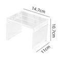 thumbnail image 3 of HILABEE Bathroom Organizer Countertop Cosmetic Storage Rack Light Luxury Clear Organizer Small, 3 of 9