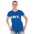 thumbnail image 4 of Love Autism Awareness Puzzle Piece Womens Fitted Plus Size Graphic Tee Brisco Brands 2X, 4 of 5