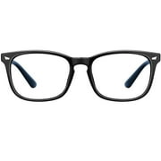 Blue Light Blocking Glasses - Computer Game Glasses Square Eyeglasses Frame, Blue Light Blocker Glasses for Women Men, Anti Eye Eyestrain Reading Gaming Glasses Non Prescription