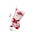 thumbnail image 3 of Teissuly Christmas Merry Santa Stockings Large Hanging Stockings Christmas Ornaments for Family Personalized Gifts Xmas Tree Decorations Red Winter Snowflake Teissuly WER202310162821, 3 of 8