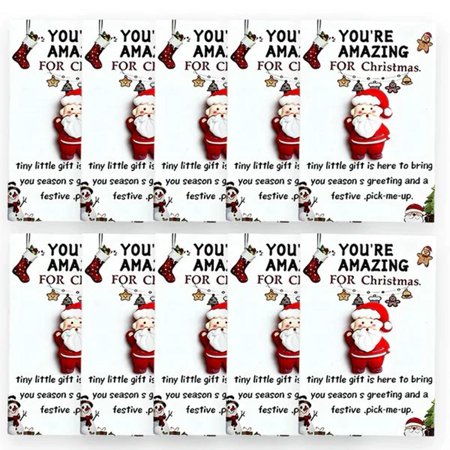 10PCS Little Pocket Hug Christma Gift Cards,Christmas Series Holiday Cards with Greeting Card,Happy Holidays Souvenir Token Emotional Appreciation Gifts for Coworker Employee Family Friends