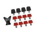 thumbnail image 5 of yotijay 8 Pieces Football Shoe Spikes Rugby Shoes Firm Ground Lightweight Football Black 11mm Red 8mm, 5 of 8