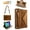 Brown, variant on Allytechgroup Handbag Case for iPad mini 7 (A17 Pro) 2024/ Mini 6 8.3", Stand PU Leather Multi-Card Slots Envelope Pocket Wallet Cover with Shoulder Strap for Women Men, Blue