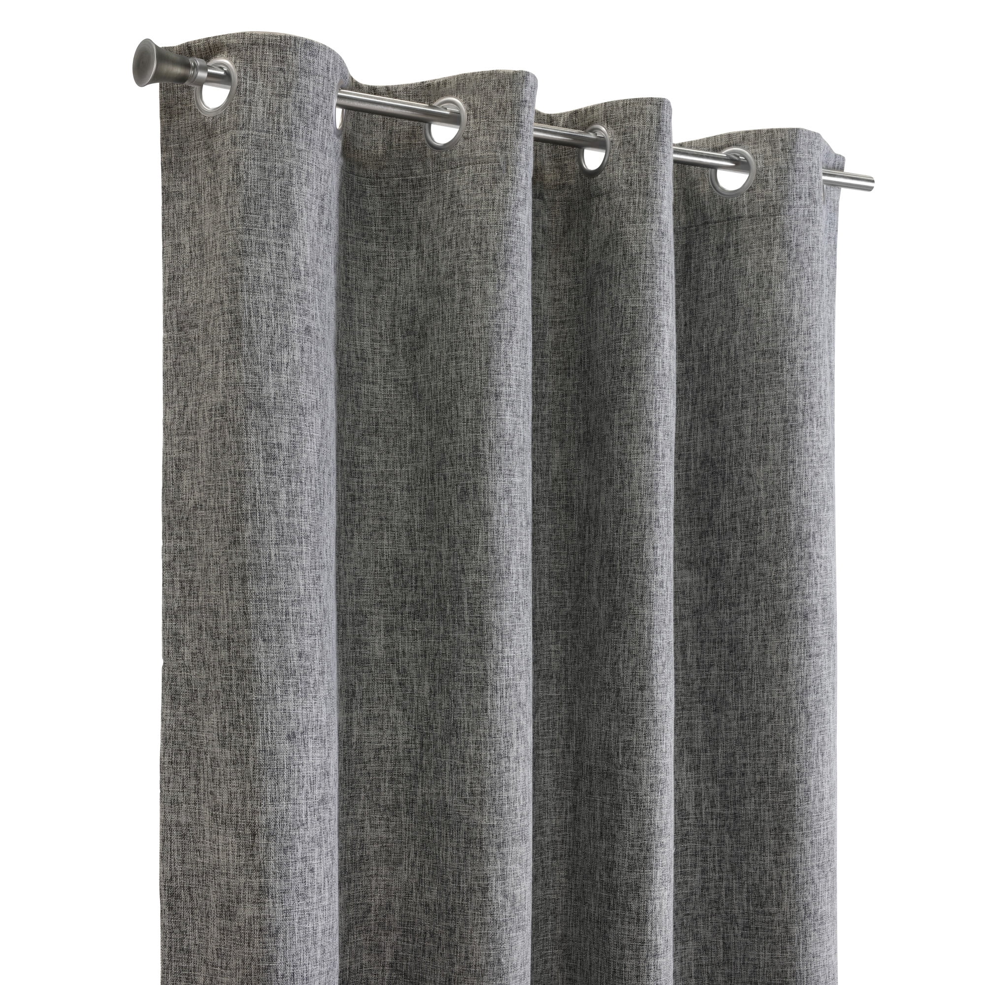 Loft Living Duet Blackout Grommet Indoor Curtain 52 x 63 in Black