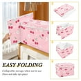 thumbnail image 2 of Yayeee Collapsible Cube Storage Bin with Lid Fabric Closet Decorative Basket with Handles, Pink Cute Cherry Pattern, 2 of 7