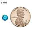 thumbnail image 4 of Precious Stars 14K Yellow Gold Cubic Zirconia 5-mm Birthstone Screwback Earring Studs-December, 4 of 5