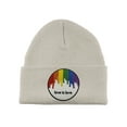 thumbnail image 1 of Gravity Threads Love is Love Paint Patch Cuffed Beanie - White, 1 of 2