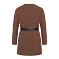 thumbnail image 4 of Hauts à Col en V, Manches pour Hommes, Mode Décontractée Unie Pull à Manches Longues Col en V Blouse, 4 of 7