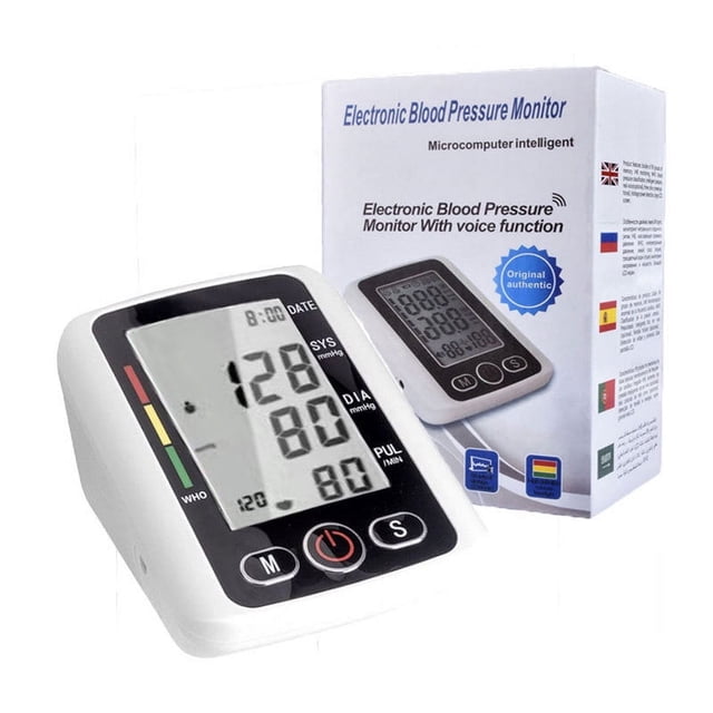 unidad de monitor electrónico de presión arterial con detección automática para el hogar, monitor de brazo de medición digital (sin batería)