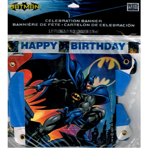 Batman Vintage 2001 Happy Birthday Banner (1ct) 