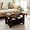 Walnut/Dark Brown, variant on Modern Coffee Table with Storage, Wood Coffee Table for Living Room, 2-Tier Center Table for Large or Small Spaces Apartment Home Office Dark Brown/Black.