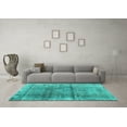 thumbnail image 3 of Ahgly Company Indoor Rectangle Persian Turquoise Blue Traditional Area Rugs, 7' x 10', 3 of 4
