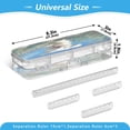 thumbnail image 3 of Plastic Pencil Box Large Capacity Pencil Boxes Clear Boxes with Snap-Tight Lid Stylish Office Supplies Storage Organizer Box The Dog Is Running, 3 of 7