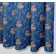 thumbnail image 2 of S4Sassy Blue Floral Damask Floral Printed Bathroom Curtain Waterproof Shower Drapes-60 x 75 Inch, 2 of 6