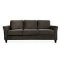 thumbnail image 2 of Lifestyle Solutions Alexa Sofa with Curved Arms, Coffee Fabric, 2 of 7