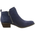 thumbnail image 3 of Lucky Brand Basel Ankle Bootie Bright Blue Suede Navy Ankle Booties (9), 3 of 6