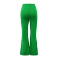 thumbnail image 7 of Itsame Comfortable Loose Pants for Womens Solid Color Tight High Waisted Wide Leg Sweatpants Green Size S, 7 of 7