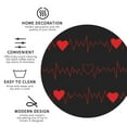 thumbnail image 4 of Disketp Cardiogram And Heart Funny Coasters,6 Pcs Leather Coasters With Holder, Perfect Housewarming Hostess Gifts,Protect Furniture From Water Marks Scratch And Damage, 4 of 9