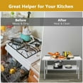 thumbnail image 5 of Gymax 60'' x 24'' Stainless Steel Table for Prep & Work w/ Backsplash, 5 of 10